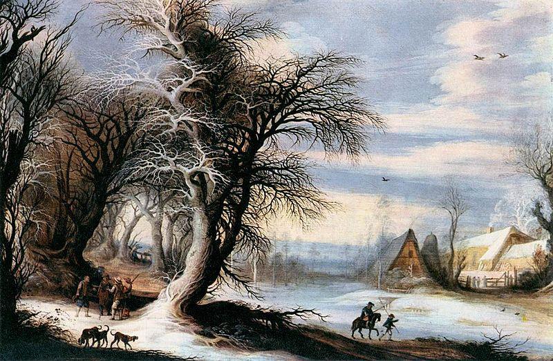 Gijsbrecht Leytens Winter Landscape oil painting image